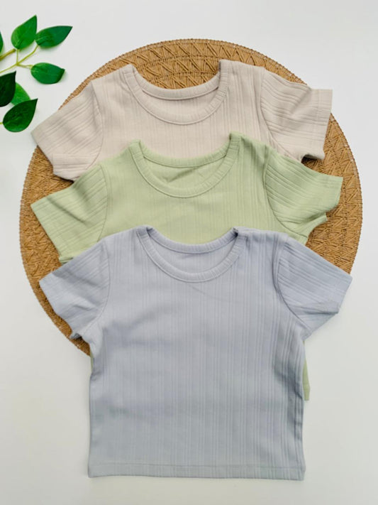 George Pack of 3 Ribbed T-Shirts