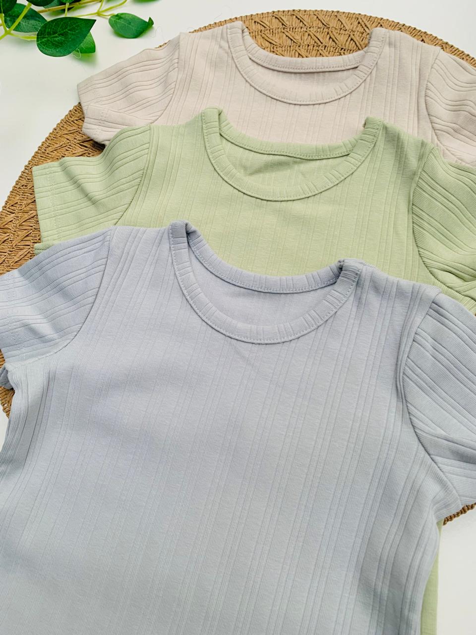 George Pack of 3 Ribbed T-Shirts
