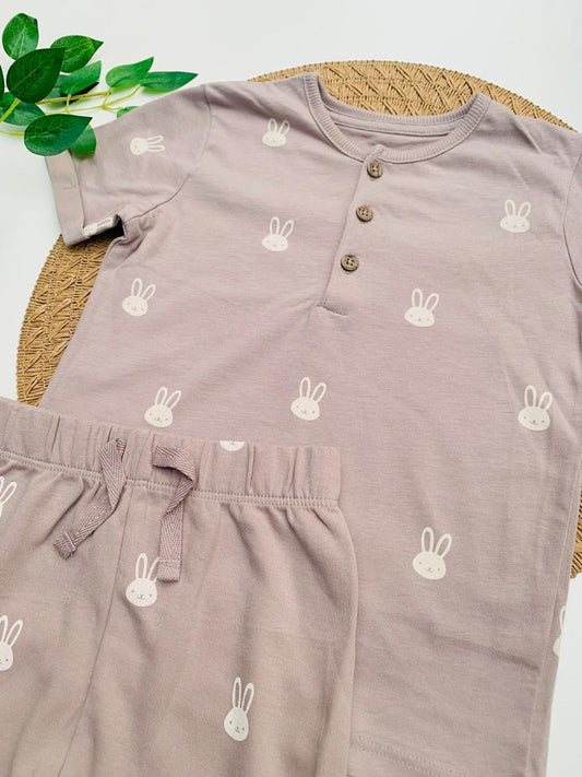 George Bunny Faces Shirt & Short Set