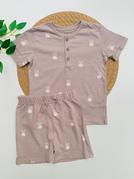 George Bunny Faces Shirt & Short Set