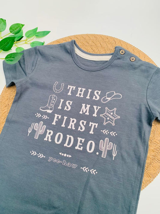 George "This Is My First Rodeo" Romper