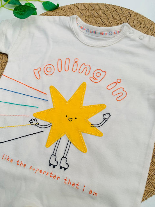 George "Rolling in" Romper