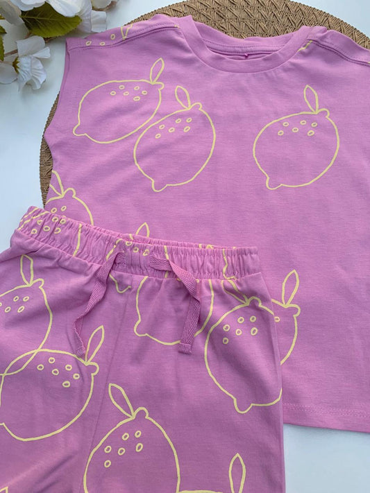 George Lemons print Shirt & Shorts Set