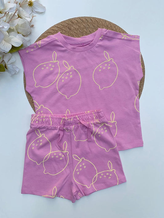 George Lemons print Shirt & Shorts Set