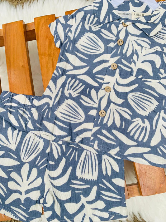 Tropical Shirt & Shorts Set