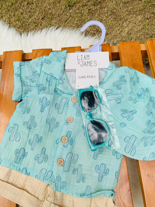 Cactus Print 4pc Set