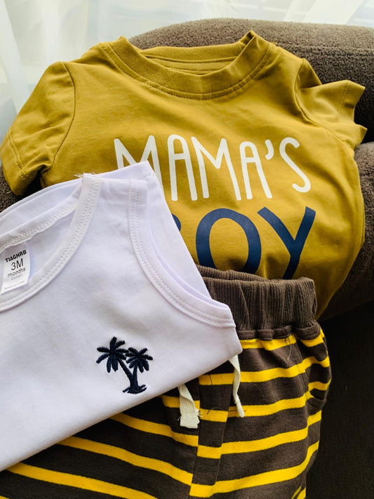 "Mama's Boy" 3 Pc Set