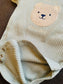 Pack of 3 Embroidered Bear Bodysuits