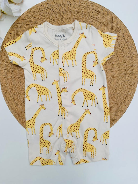 Tu Clothing Giraffe Print Romper