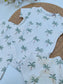 3pc Palm Bodysuit ,Trouser & Bib Set