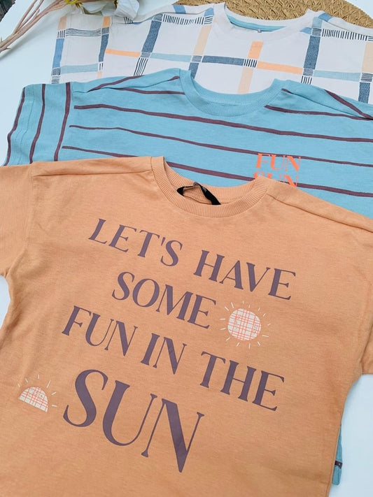 George "Let's Have Some Fun" Pack of 3 Shirts