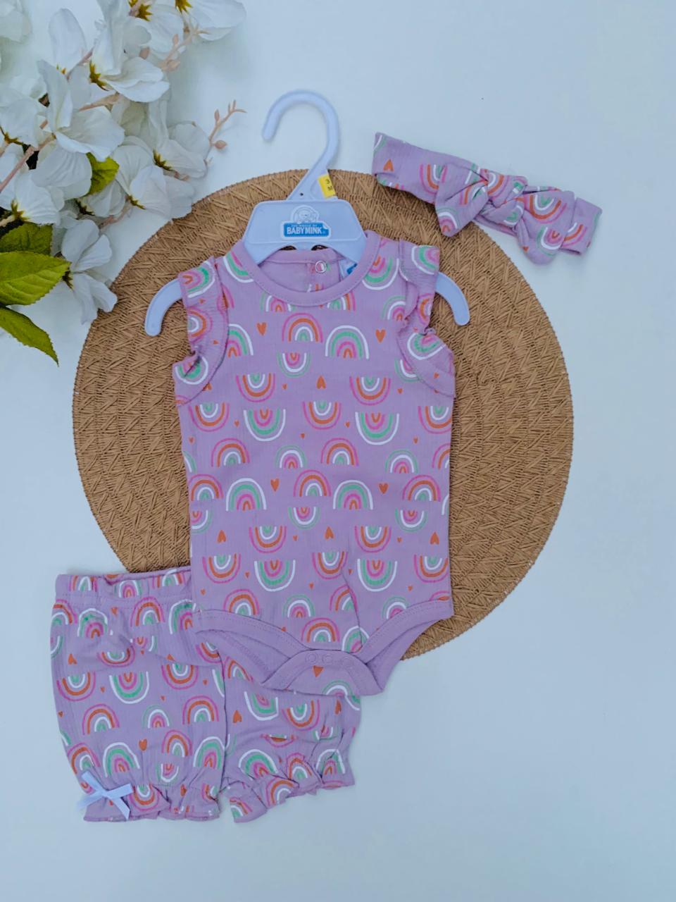 Rainbow Print 3pc Set