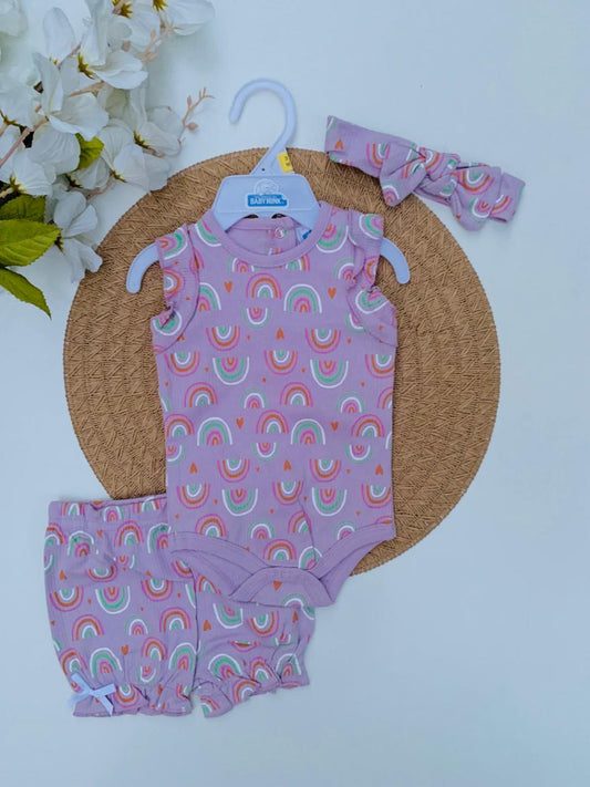 Rainbow Print 3pc Set
