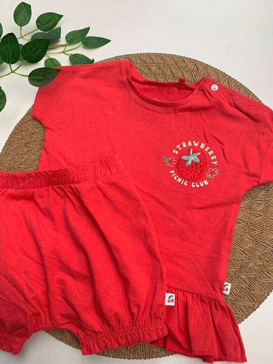 Next "Strawberry Picnic Club" Frock with Short Set