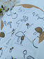 George Mushrooms Print Sleepsuit