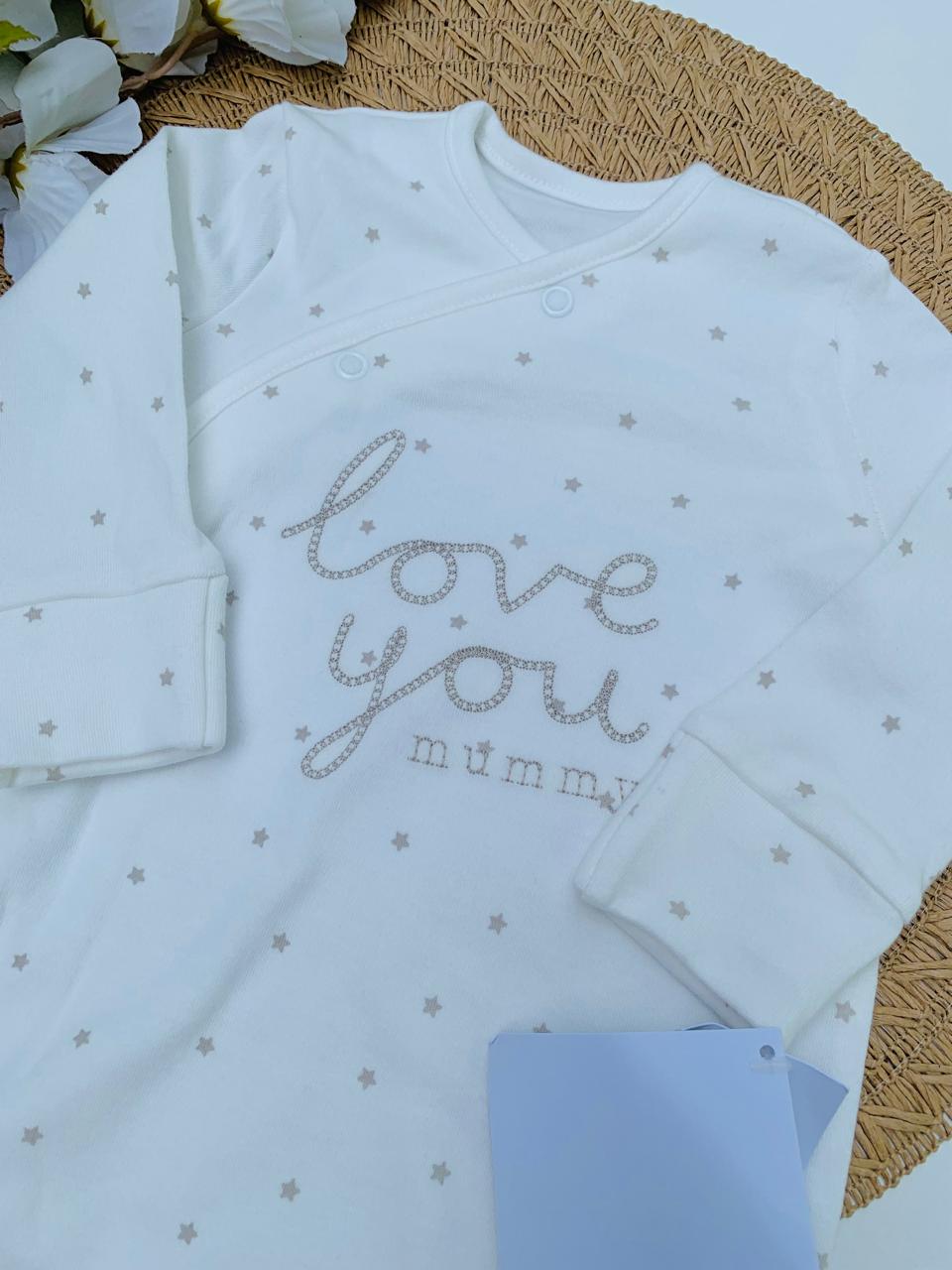 George Embroidered "Love You Mummy" Sleepsuit