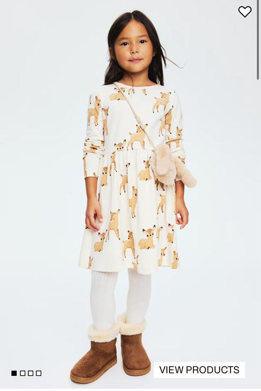 H&M Reindeer print Frock