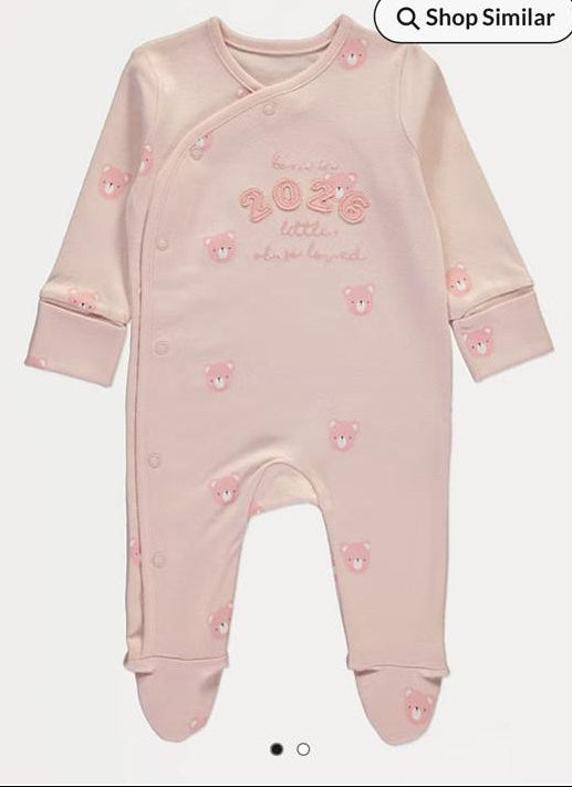 Georg Born in 2026 Bear Sleepsuit