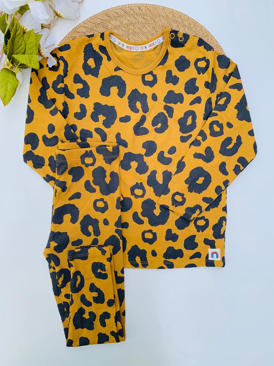 George Cheetah Print Shirt and Trouser Set