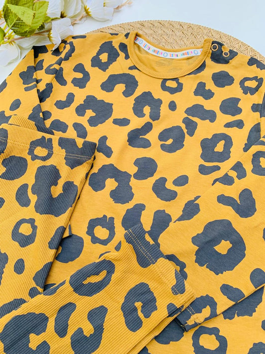 George Cheetah Print Shirt and Trouser Set