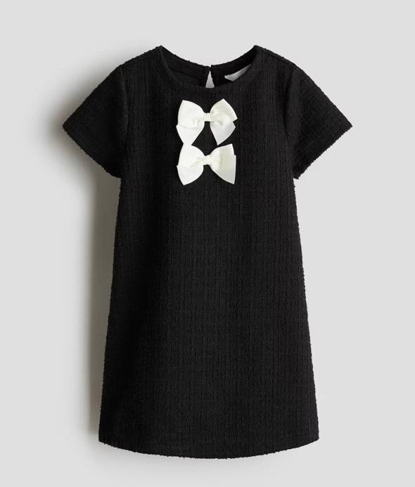 H&M Boucle Black Frock