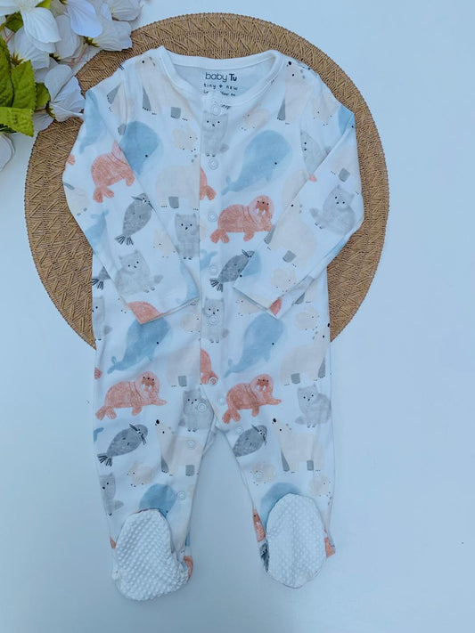TU Clothing Sea Animals Sleepsuit
