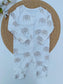 George Elephants Print Sleepsuit