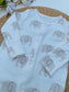George Elephants Print Sleepsuit