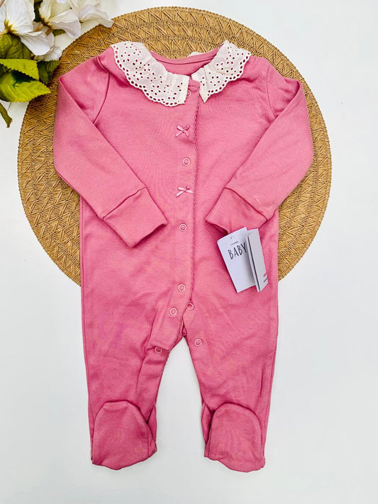 George Collar Bow Sleep suit