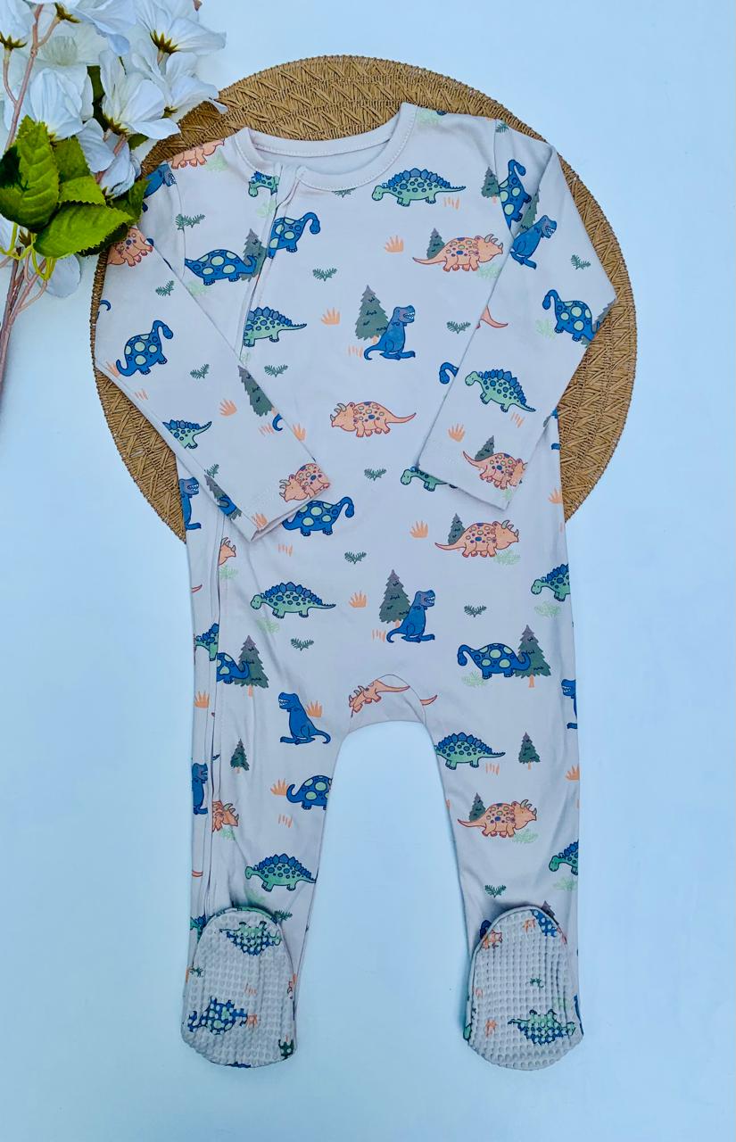 George Dinosaur Print Sleepsuit