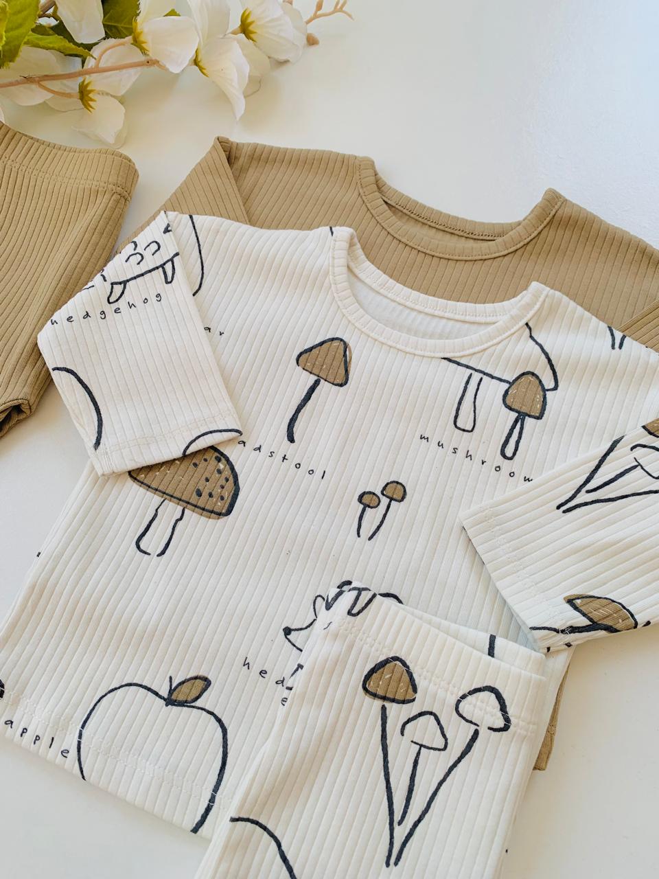 George" Mushroom" Pack of 2 Shirt & Trouser Set