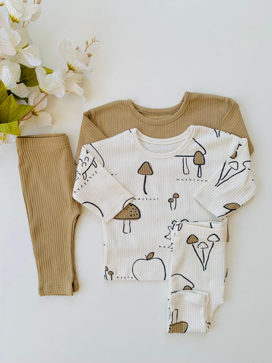 George" Mushroom" Pack of 2 Shirt & Trouser Set