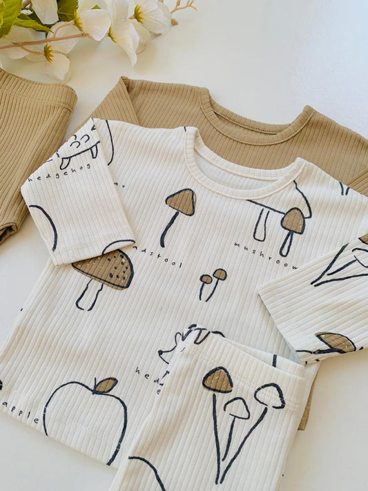 George" Mushroom" Pack of 2 Shirt & Trouser Set
