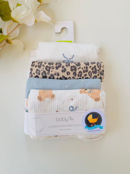 Tu Clothing Pack of 4 Full Sleeve Bodysuits