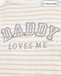 Tu Clothing "Daddy Loves Me" Stripes Sleepsuit