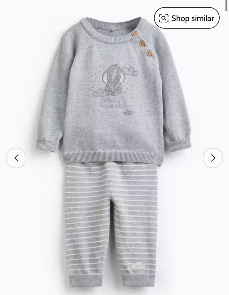 Tu Clothing Dumbo Knitted Shirt & Trouser Set
