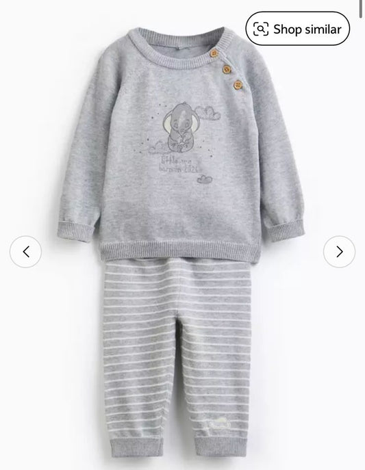 Tu Clothing Dumbo Knitted Shirt & Trouser Set