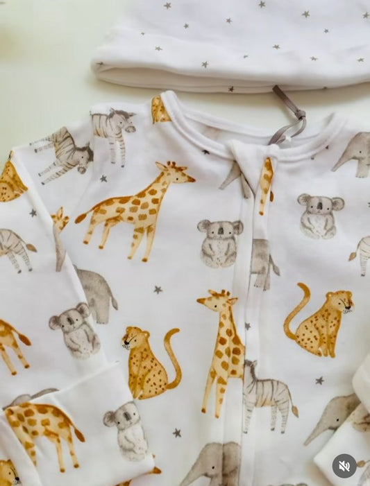 Tu Clothing Giraffe Print 4pc Starter Set