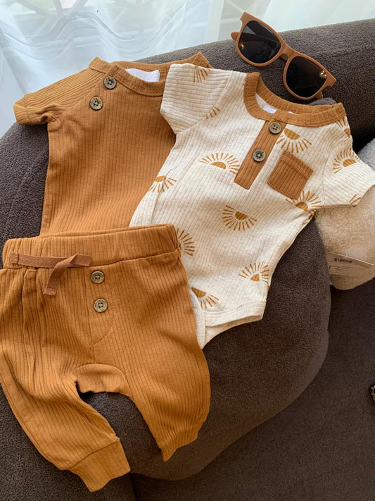 Sunshine 4Pc Bodysuits & Trouser Set