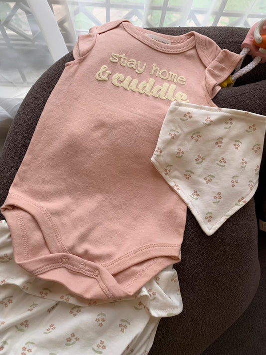 3pc “Stay Home & Cuddle” Matching Set