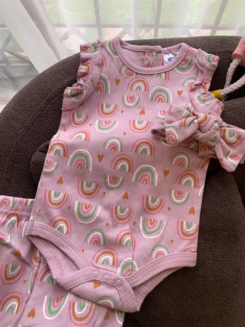 Rainbow Print 3pc Set