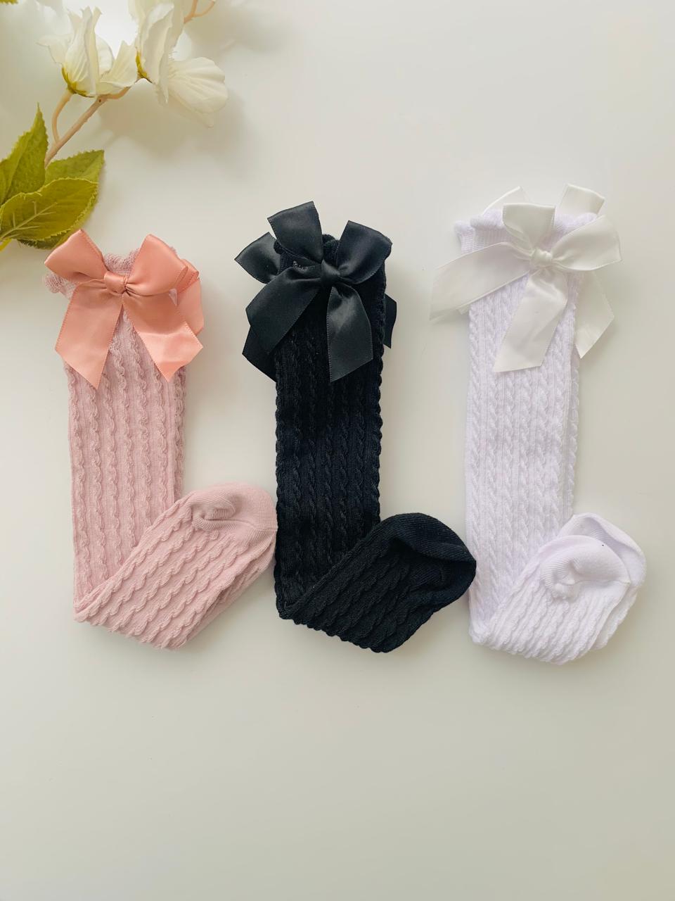 Shien Bow Fancy Socks