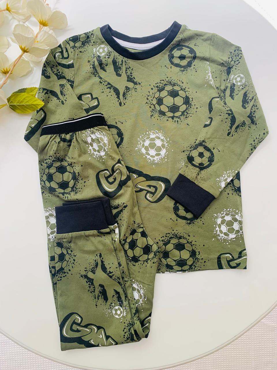 Matalan Football Print Shirt and Trouser Set