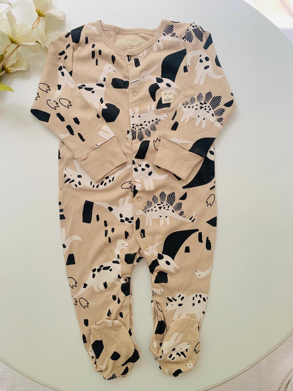 Juniors Dinosaur Print Sleepsuit