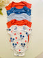 George Pack of 5 Mickey Mouse Print Bodysuits