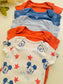 George Pack of 5 Mickey Mouse Print Bodysuits