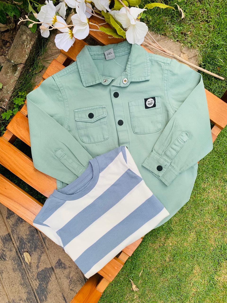 Tu Clothing Denim Jacket and Shirt Set