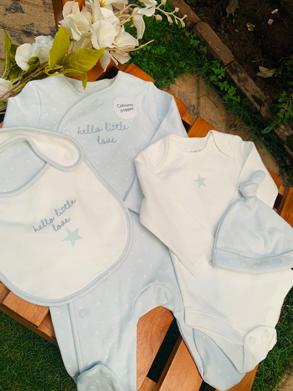 TU Clothing "hello little love" 4pc Starter Set