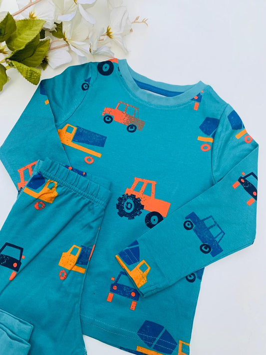 George Cars Print Shirt & Trouser Set