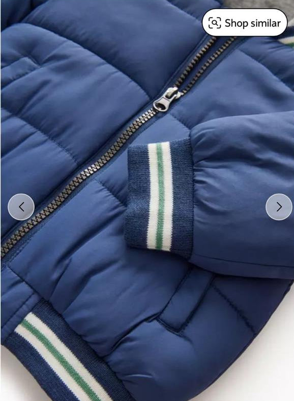 TU Clothing Blue Hooded Jacket